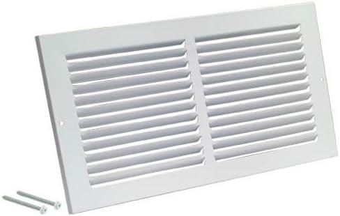 Matte White Heavy Duty Steel 10" x 6" Air Return Grille