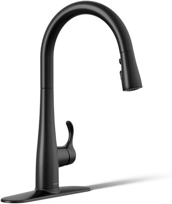 Simplice Touchless Pull-Down Kitchen Sink Faucet with Three-Function Sprayhead
