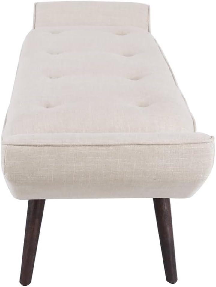 Newcastle Cushioned Tufted Bench, Multiple Colors