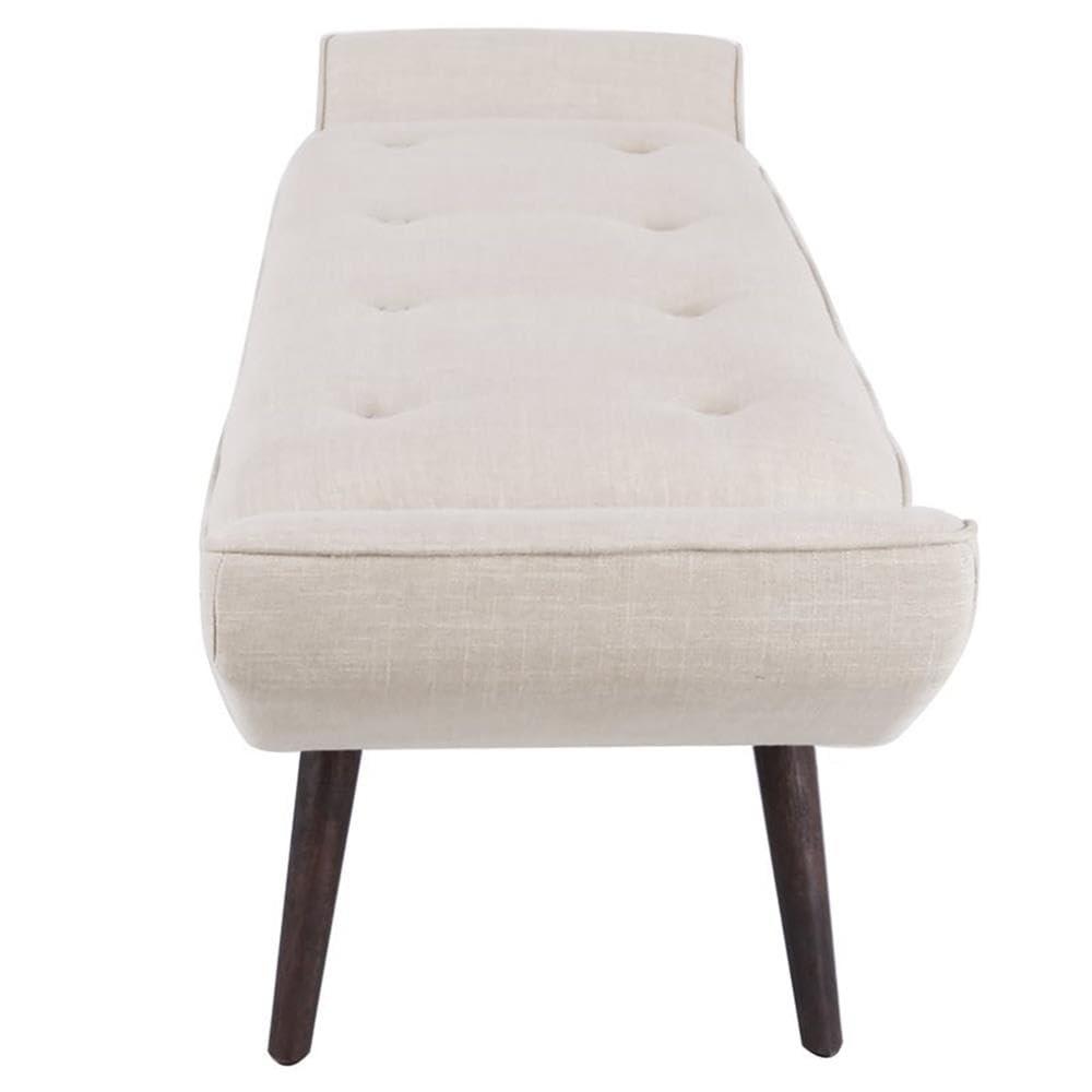 Newcastle Cushioned Tufted Bench, Multiple Colors