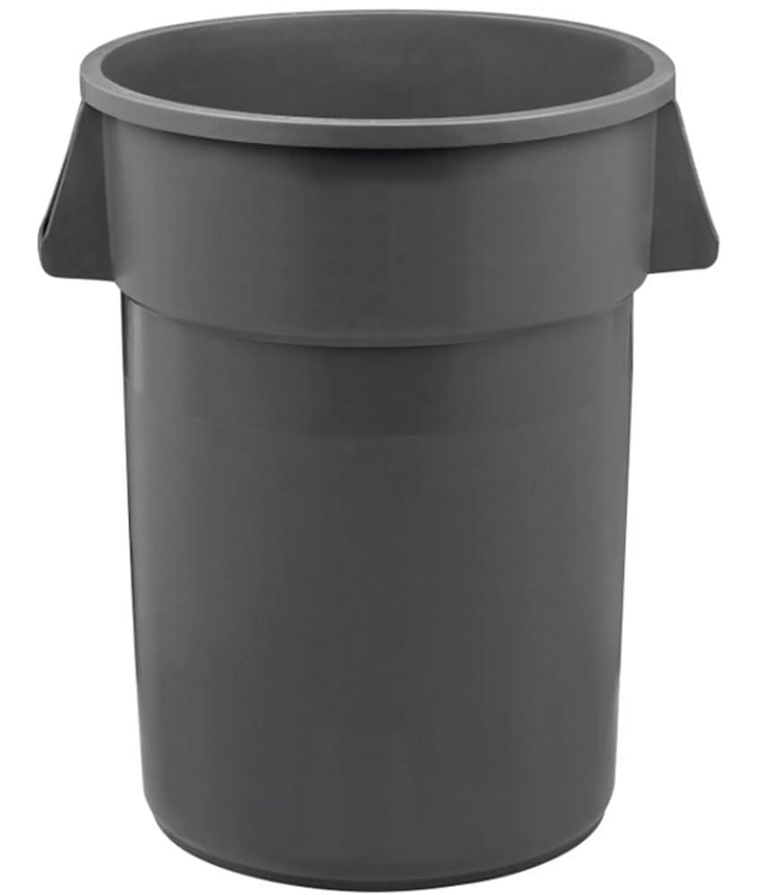 YfulYde 32GLWRGRA Round Waste Receptacle LLDPE 32 gal Gray