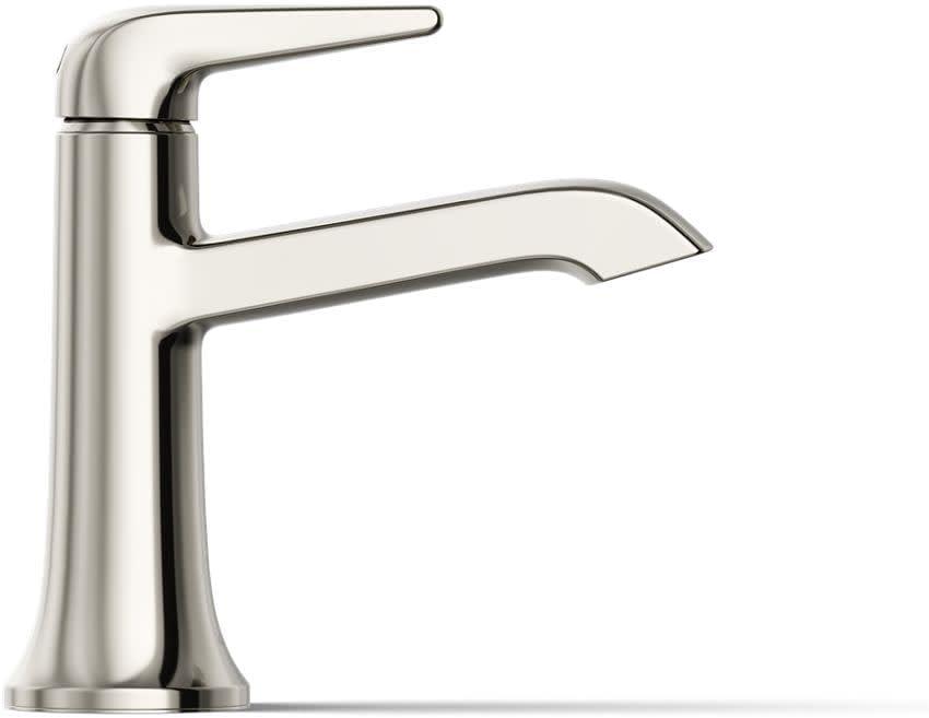 Polished Chrome Single Hole Bathroom Sink Faucet with Pop-Up Drain