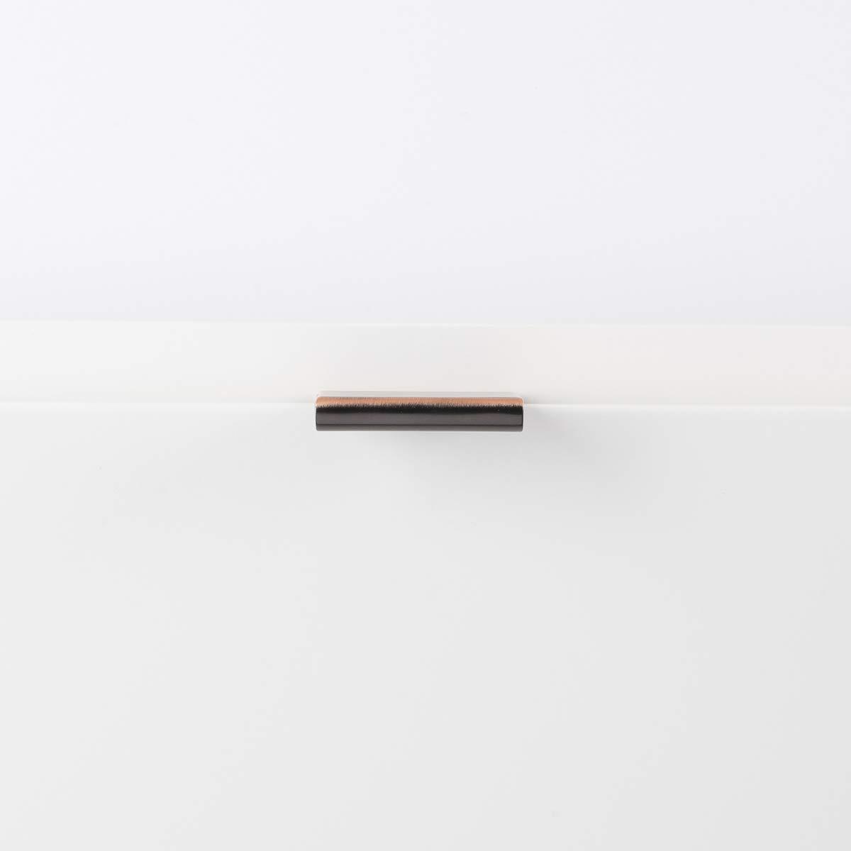 Hickory Hardware 1 Pack Solid Core Kitchen Cabinet Pulls, Luxury Cabinet Handles, Hardware for Doors & Dresser Drawers, 1 Inch Hole Center, Oil-Rubbed Bronze Highlighted, Rockford Collection
