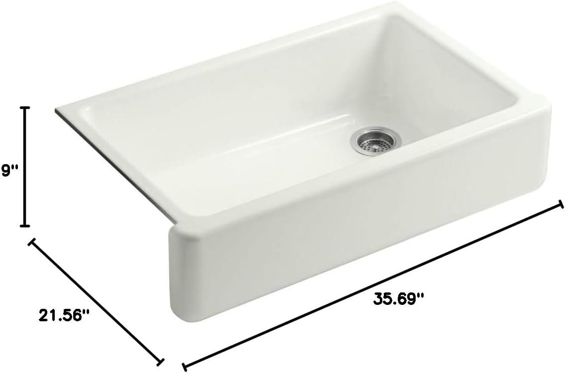 Whitehaven® Self-Trimming 36" L x 22" W Farmhouse Kitchen Sink