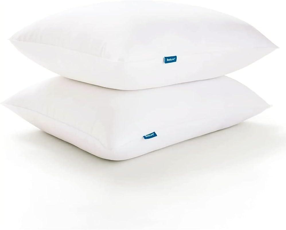 Bedsure White Down Alternative Rectangular Bed Pillows Set of 2