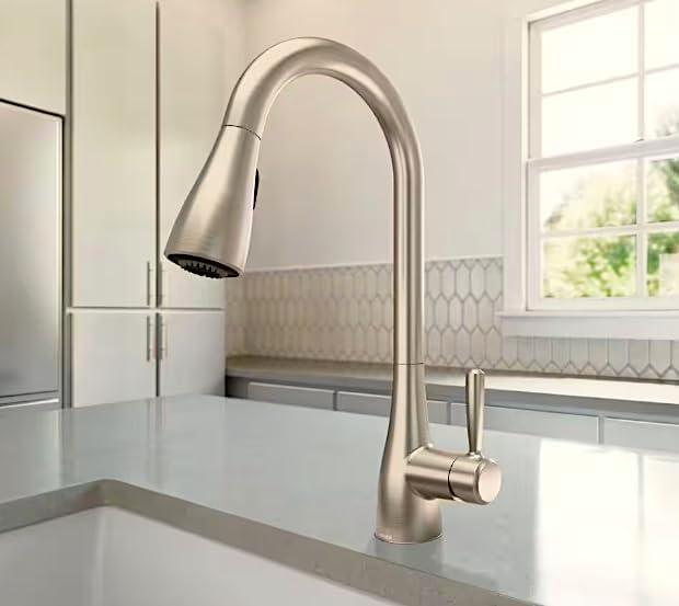 Stainless Steel Single Handle Pull-Down Kitchen Faucet