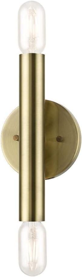 Livex Lighting Copenhagen 2 - Light Wall Light in  Antique Brass