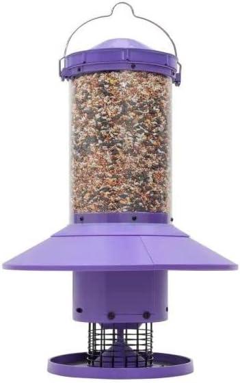 Wingscapes Autofeeder Squirrel-Resistant Bird Feeder with X-Large Capacity and Timer Control Settings, Wisteria Purple