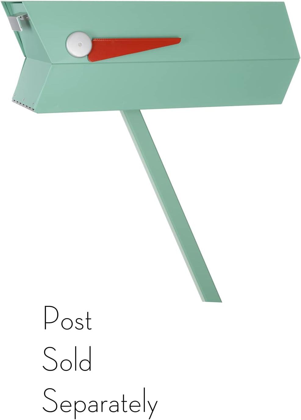 Modern Post Mounted Mailbox