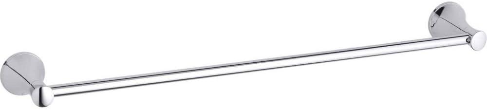 Polished Chrome 24-Inch Wall Mounted Towel Bar