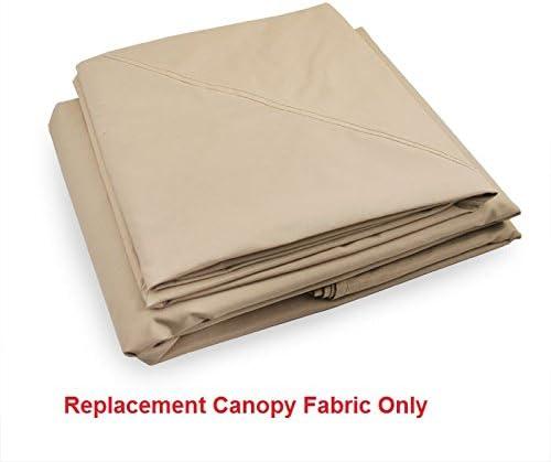 Beige Whisper 10' x 10' Two-Tiered Replacement Gazebo Canopy