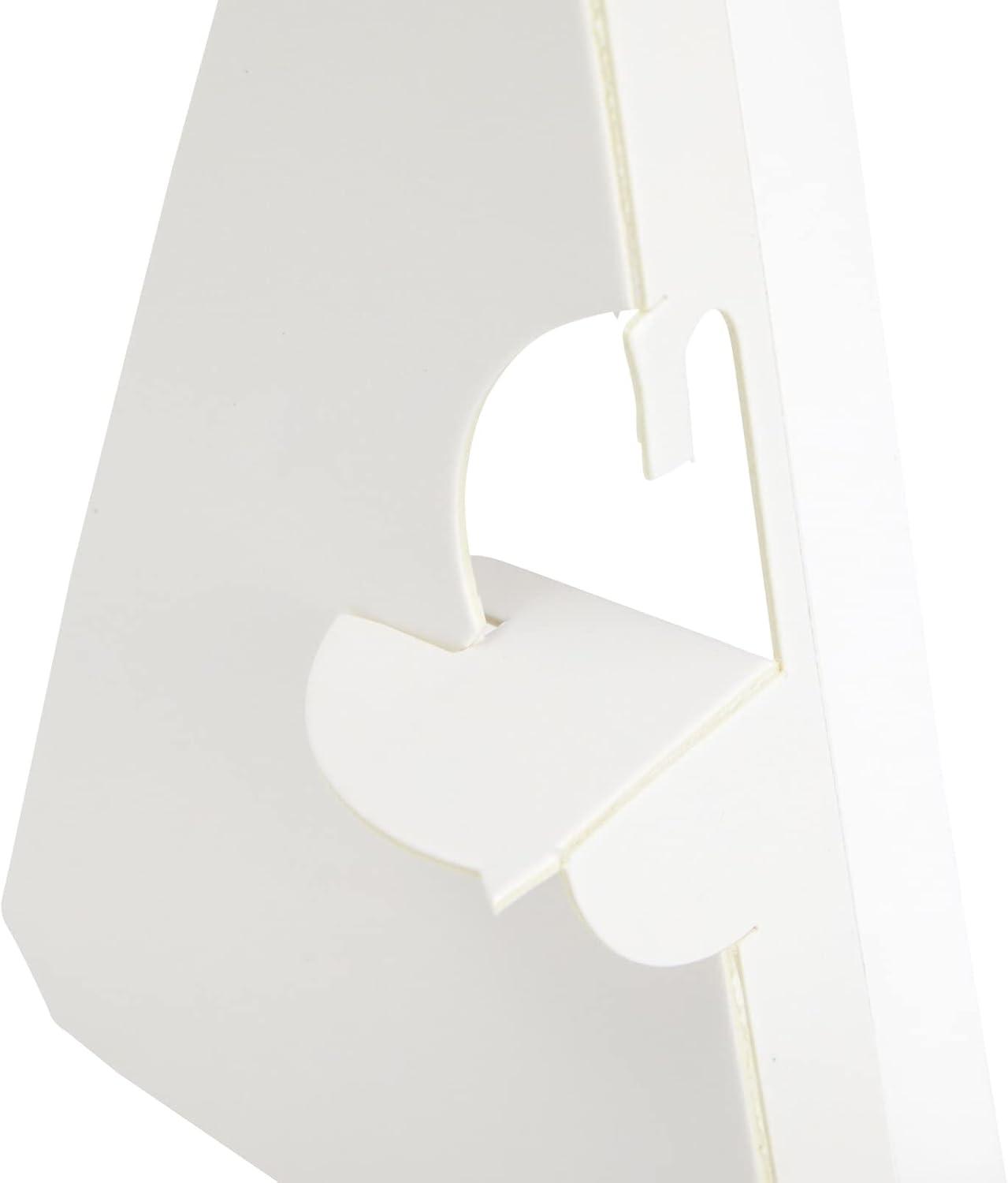 Bright Creations 50-Pack Self-Stick Cardboard Easel Backs, Picture Frame and Art Easel Stand Bulk Pack (White, 7 in)