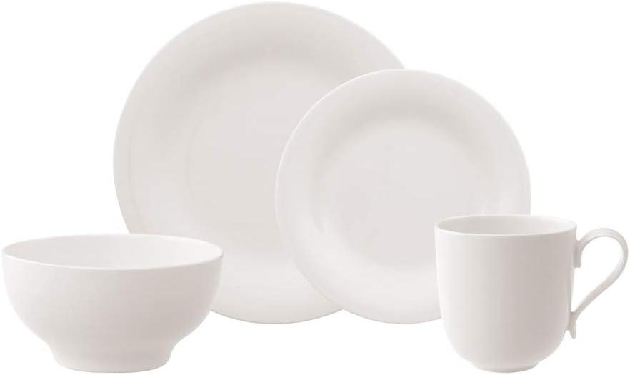 Villeroy & Boch Villeroy & Boch New Cottage Basic Round 4 Piece Place Setting, White