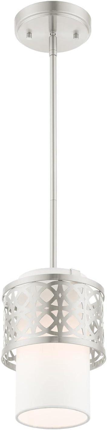 Livex Lighting Calinda 1 - Light Pendant ,  Brushed Nickel