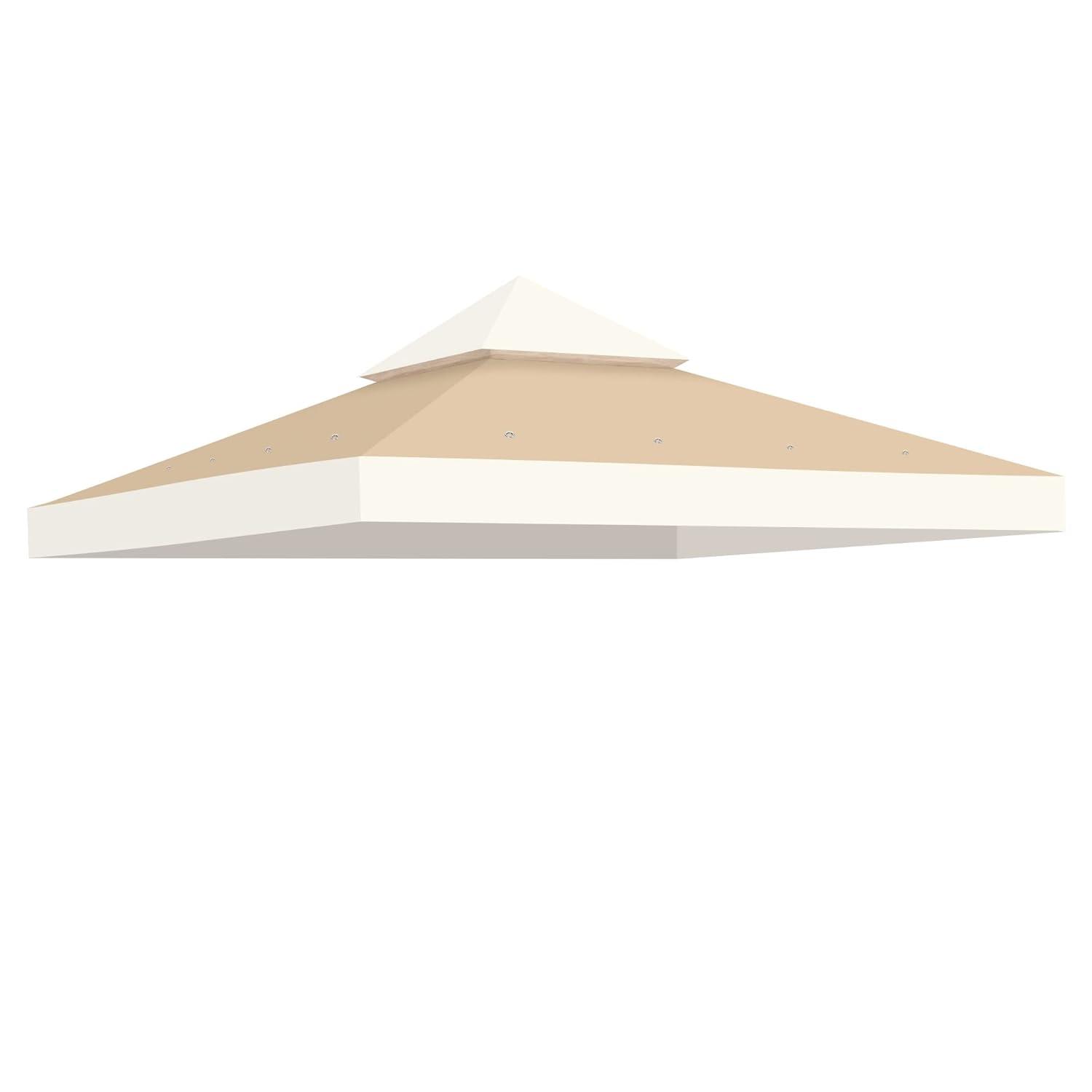 Yescom 2-Tier Gazebo Top Replacement UV30+ for Dual Tier Gazebo Frames Outdoor Patio Canopy Cover | Wayfair
