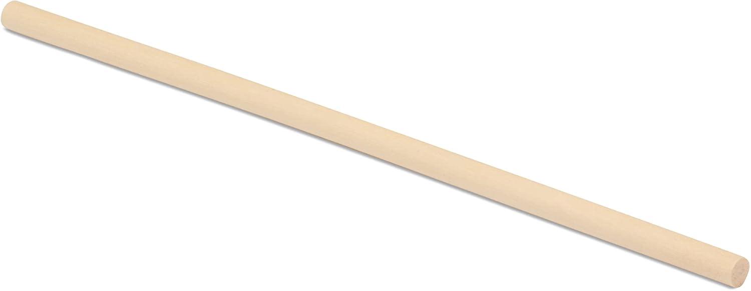 Wooden Dowel Rod, 3/16 Inch x 6 Inch Wood Dowels, Pack of 100 Wooden Dowels for Crafts, Unfinished Hardwood Wooden Dowels Rods, Strong Wood Rod Dowels for Crafting and DIYers