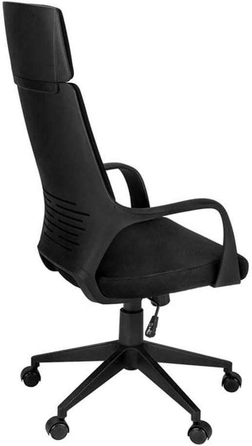 Monarch Specialties Office Chair Adjustable Height Swivel Ergonomic Armrests Computer Desk Work Metal Fabric White Grey Contemporary Modern