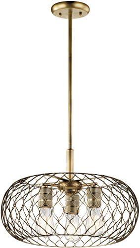 Kichler Lighting Devin 3 - Light Pendant in  Natural Brass