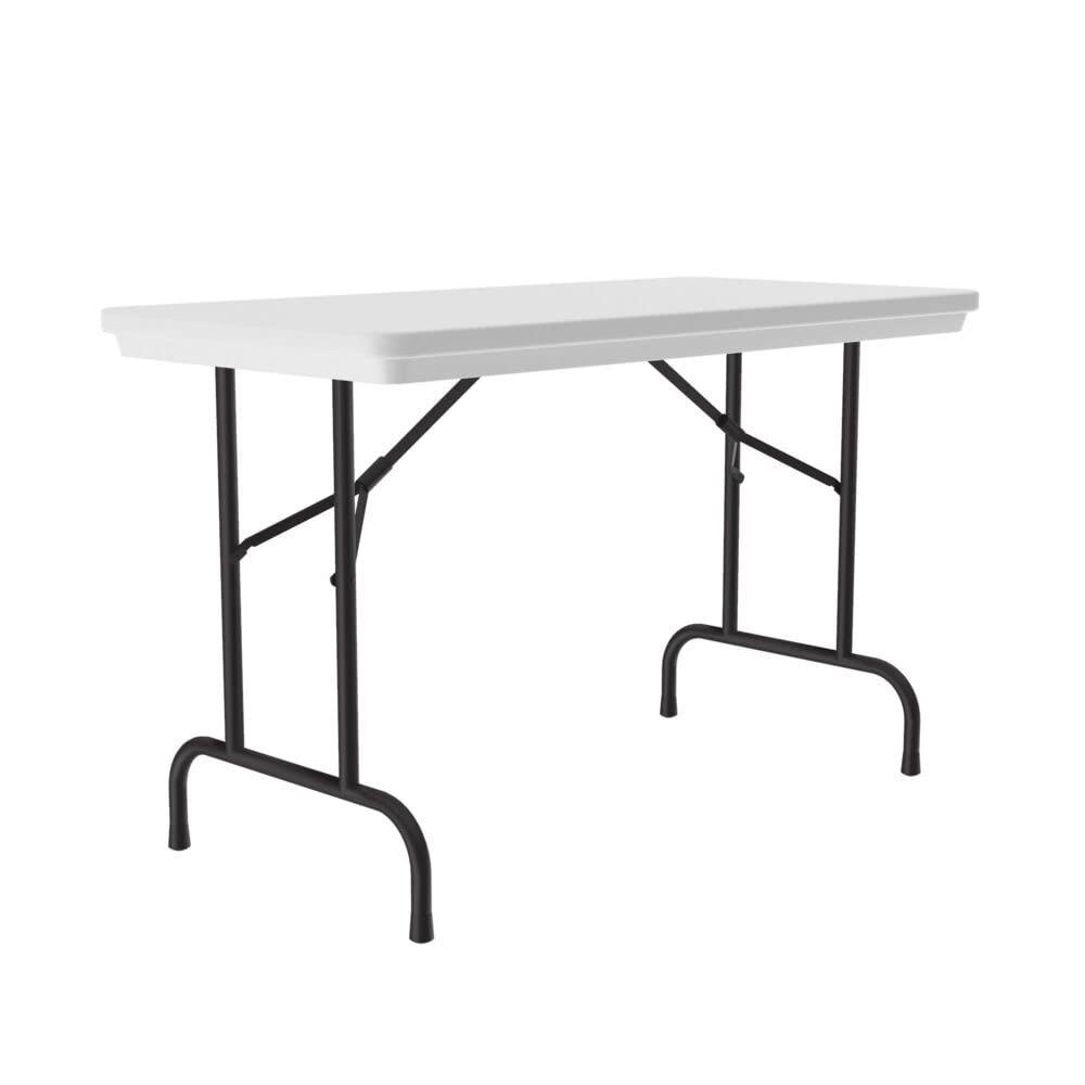 Gray Granite 24"x48" Folding Table with Steel Frame