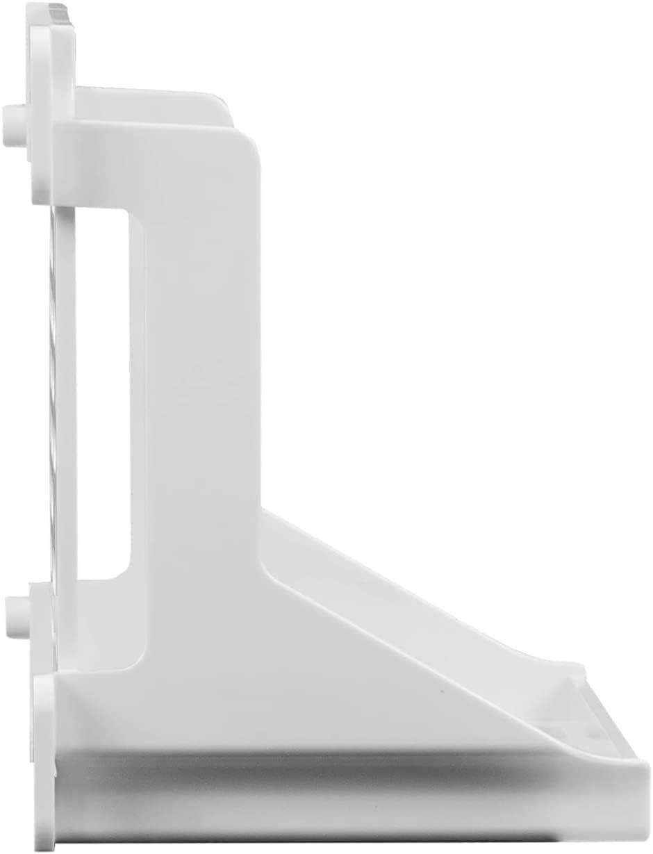 White Plastic Vented Shelf Mounting Bracket with Strap