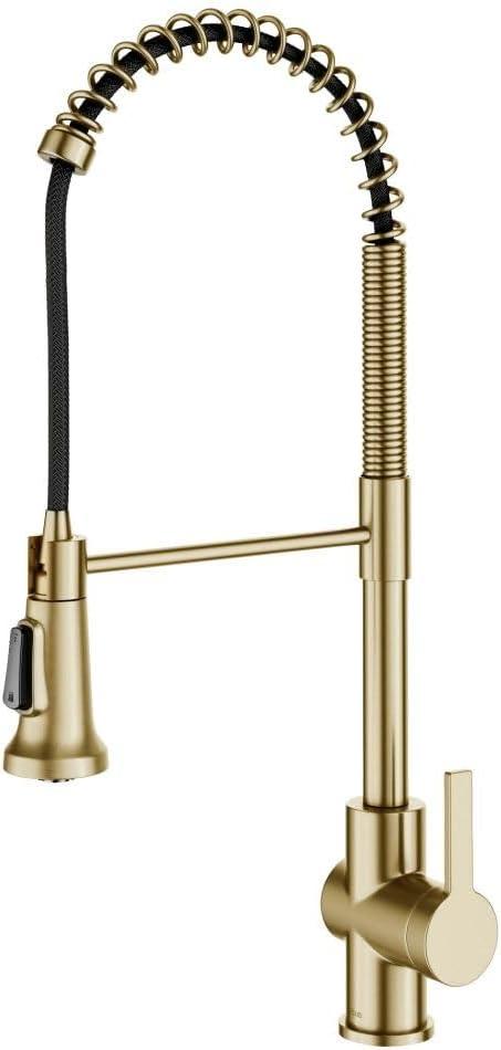 KRAUS Britt Commercial Style Single Handle Pull Down Kitchen Faucet