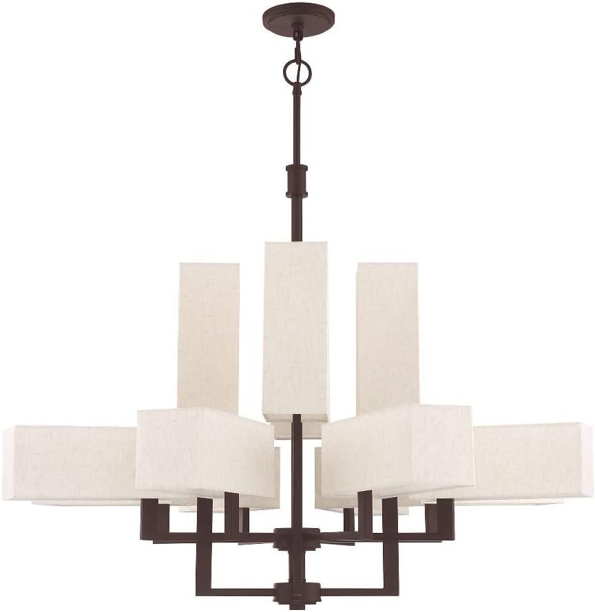 Livex Lighting Rubix 12 - Light Chandelier in  Bronze