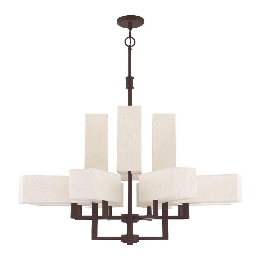 Livex Lighting Rubix 12 - Light Chandelier in  Bronze