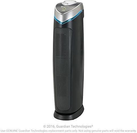 GermGuardian 915 Sq. ft. HEPA Pure Tower Air Purifier with UV-C, Gray, AC5000E