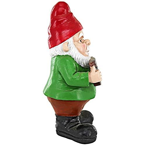 Go Away Sign Gnome Garden Statue