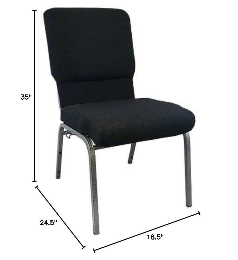 Advantage Black Church Chairs 18.5 in. Wide