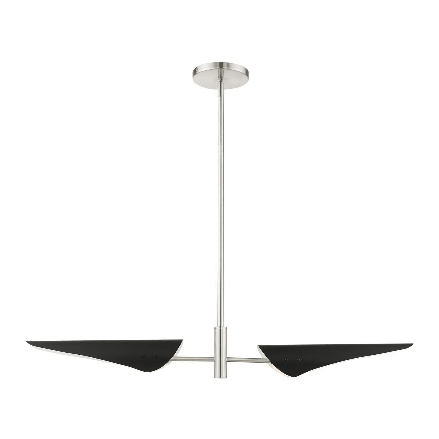 Livex Lighting Capistrano 2 - Light Chandelier in  Brushed Nickel