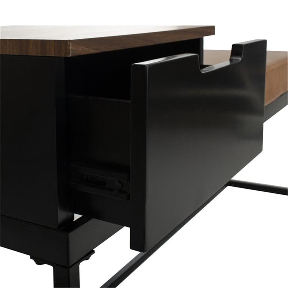 Maruka Bench with Storage - Brown/Brown - Safavieh