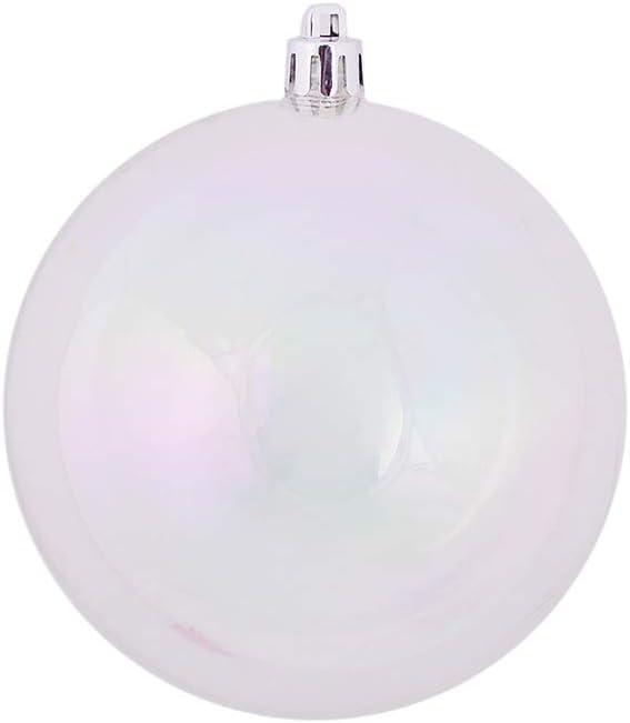 Kurt S. Adler 60MM Clear Iridescent Ball Ornaments, 12-Piece Box