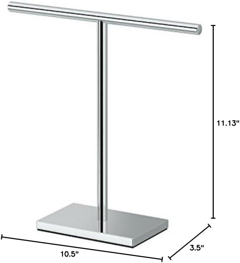 Freestanding Countertop Hand Towel Holder | 11.13"H x 10.50"W Weighted Base Towel Rack Stand