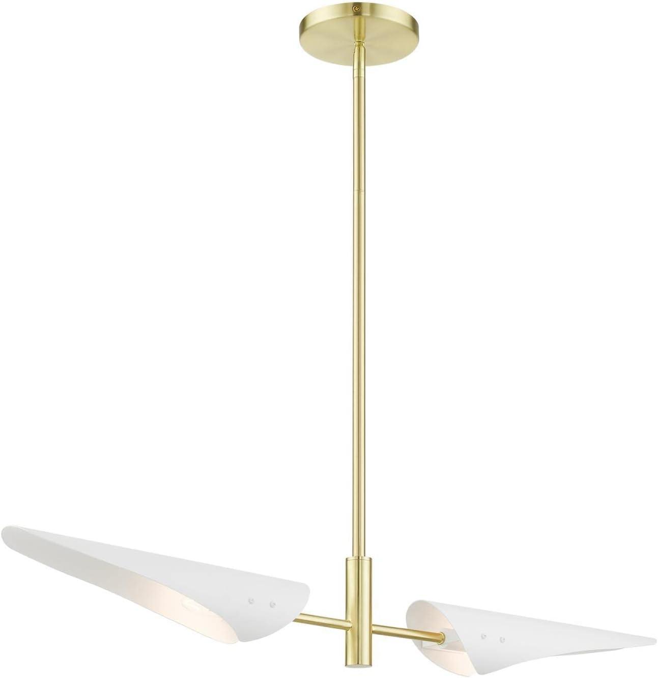 Livex Lighting Capistrano 2 - Light Chandelier in  Satin Brass