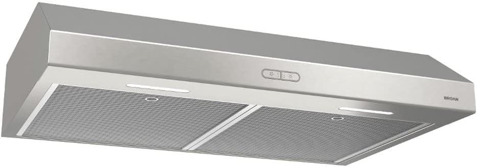 Broan 30'' Glacier 300 CFM Convertible Under Cabinet Range Hood