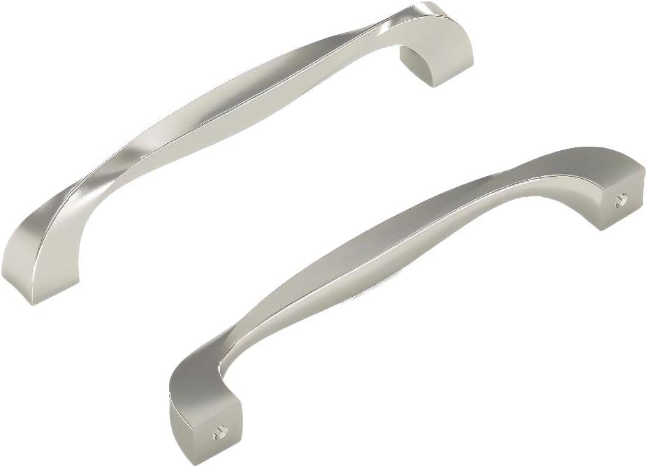 Twist Kitchen Cabinet Handles, Solid Core Drawer Pulls for Cabinet Doors, 5-1/16" (128mm)