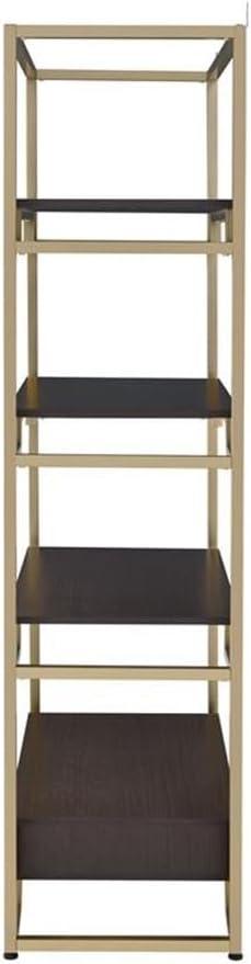 ACME Yumia Bookshelf in Gold