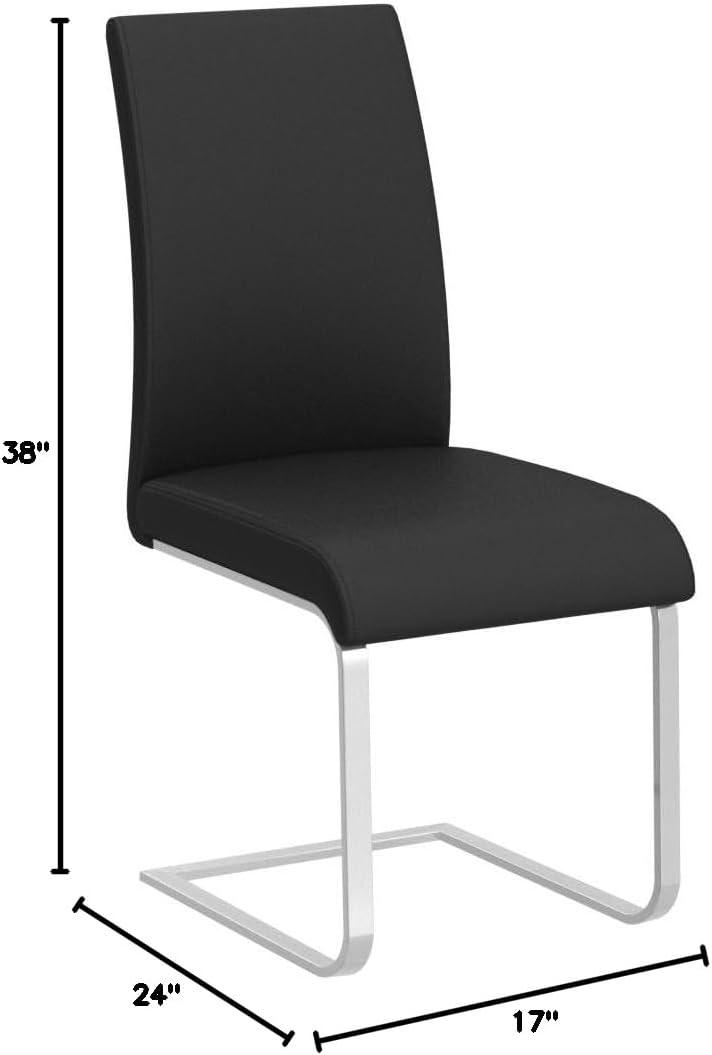 Best Master Furniture's Mirage Faux-Leather Dining Chairs (Set of 2)