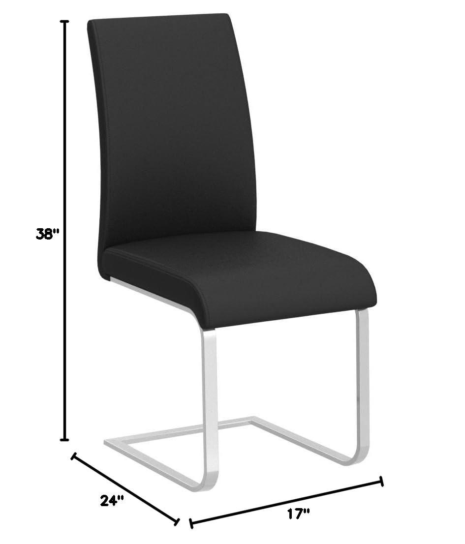Best Master Furniture's Mirage Faux-Leather Dining Chairs (Set of 2)