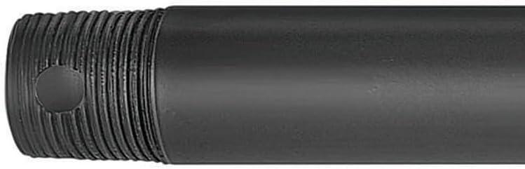 Matte Black 36-Inch Steel Ceiling Fan Downrod