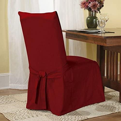 Cotton Box Cushion Dining Chair Slipcover