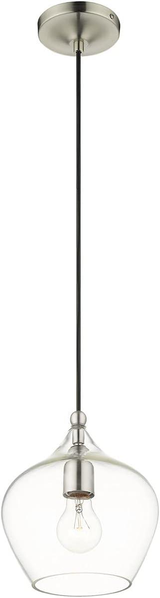 Livex Lighting Pendants 1 - Light Pendant in  Brushed Nickel