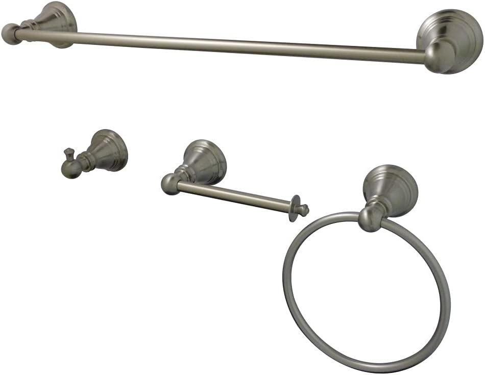 Brushed Nickel 4-Piece Bathroom Hardware Set