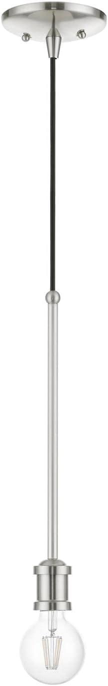 Livex Lighting Lansdale 1 - Light Pendant in Brushed Nickel