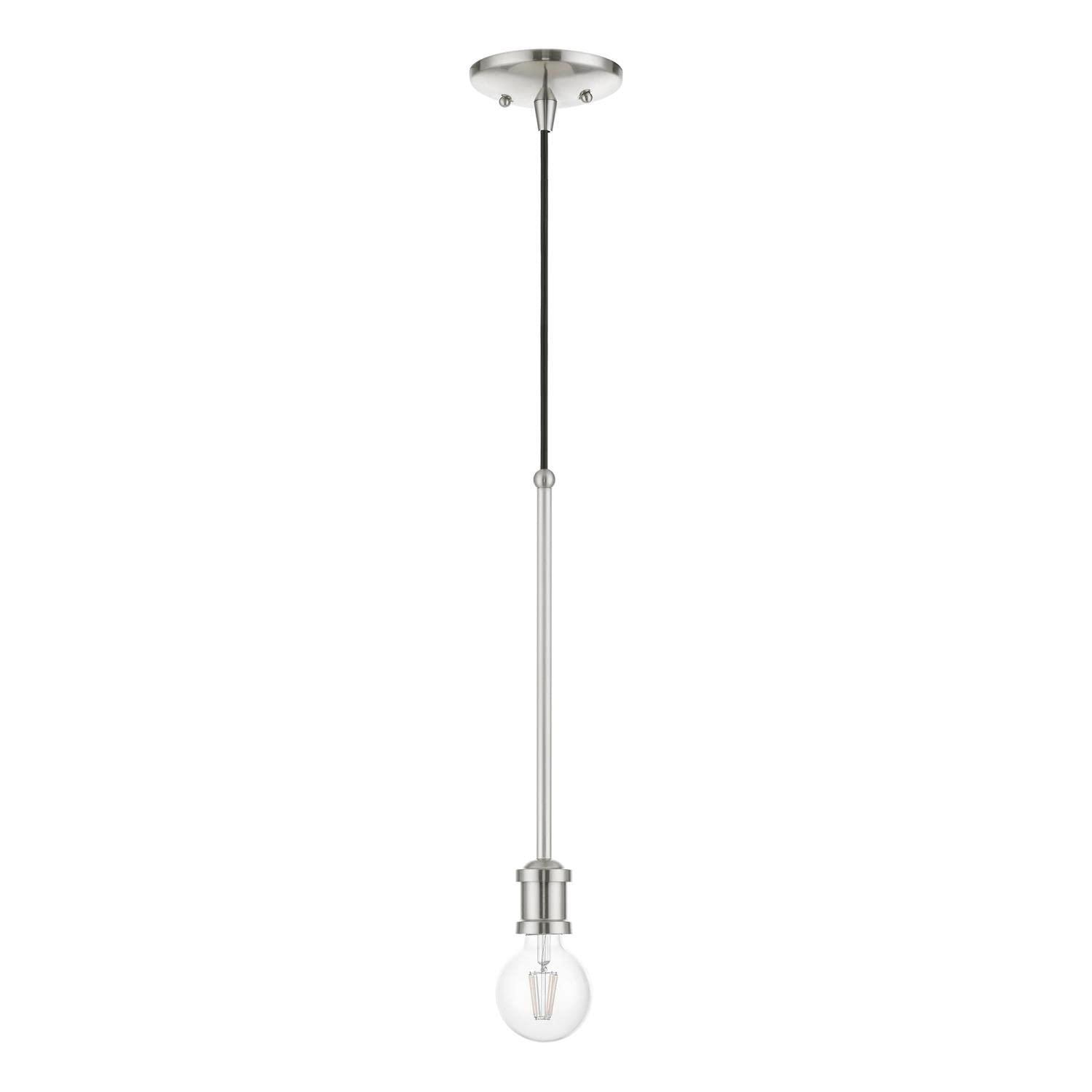 Livex Lighting Lansdale 1 - Light Pendant in Brushed Nickel