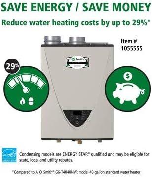 A.O. Smith 6.6 GPM Indoor Natural Gas Tankless Water Heater