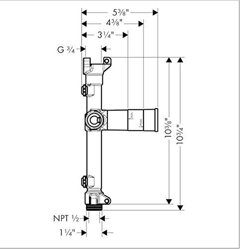 Hansgrohe 10941181 Axor Starck Shower Rough Tub Valve