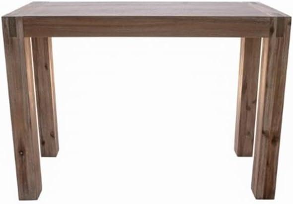 40" Woodstock Acacia Media Console Table Brushed Driftwood - Alaterre Furniture: Rustic Elegance for Home