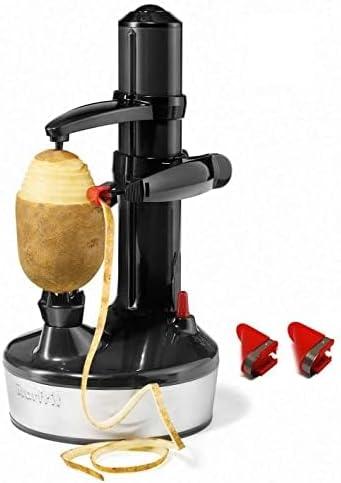 Black Electric Fruit and Vegetable Peeler with Plastic Blade